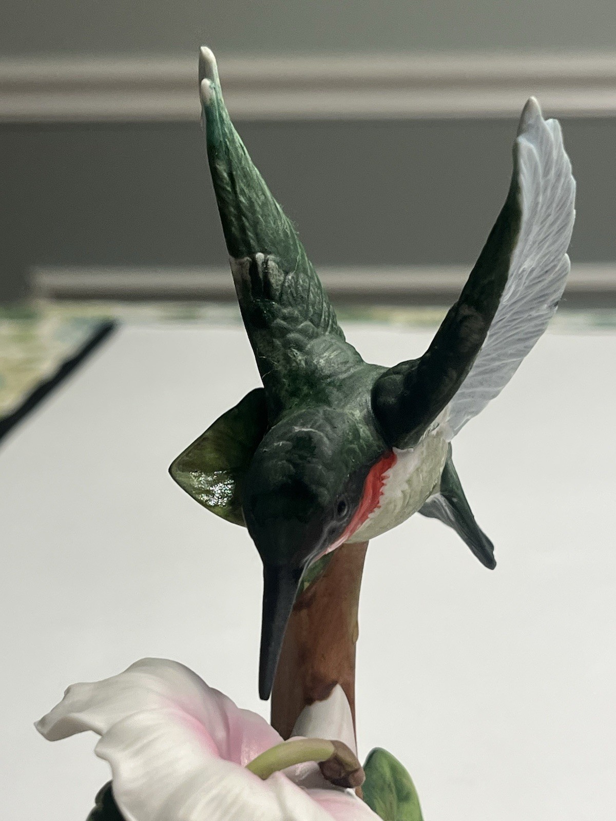 Hummingbird Figurine. By Gallery Originals. Limited Edition. 1984 7 1/4″ Tall