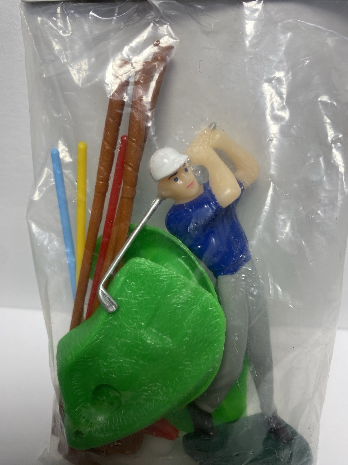 Vintage Golfer Figurine Golf Player Statue Sport Collect Decoration Cake topper