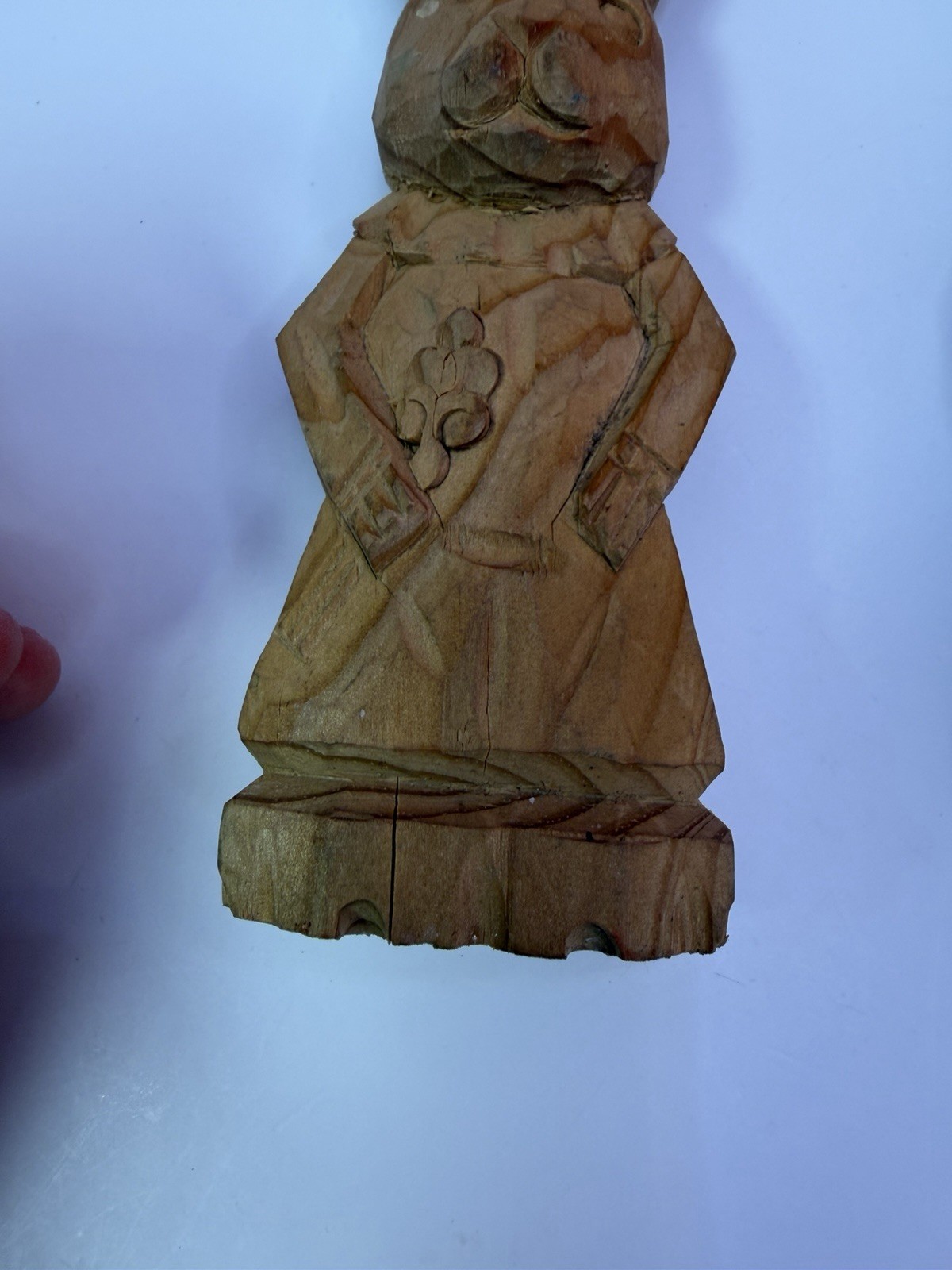 Hand Carved Rabbits Both Uniquely Different. Great Condition. See Photos