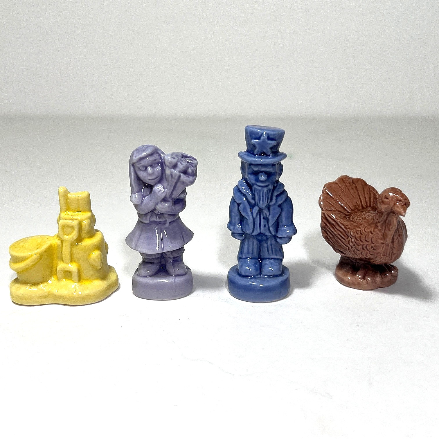 Set of 4 Wade Whimseys Calendar Series 2008 Porcelain Miniatures Made in England