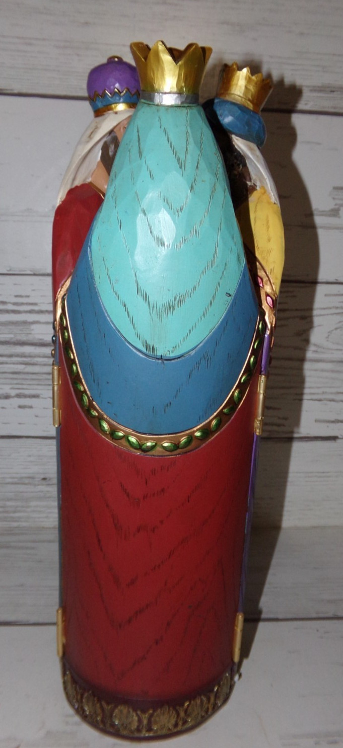 3 Kings Wise Men with Nativity Scene Christmas Hand Painted by Costco #2006079