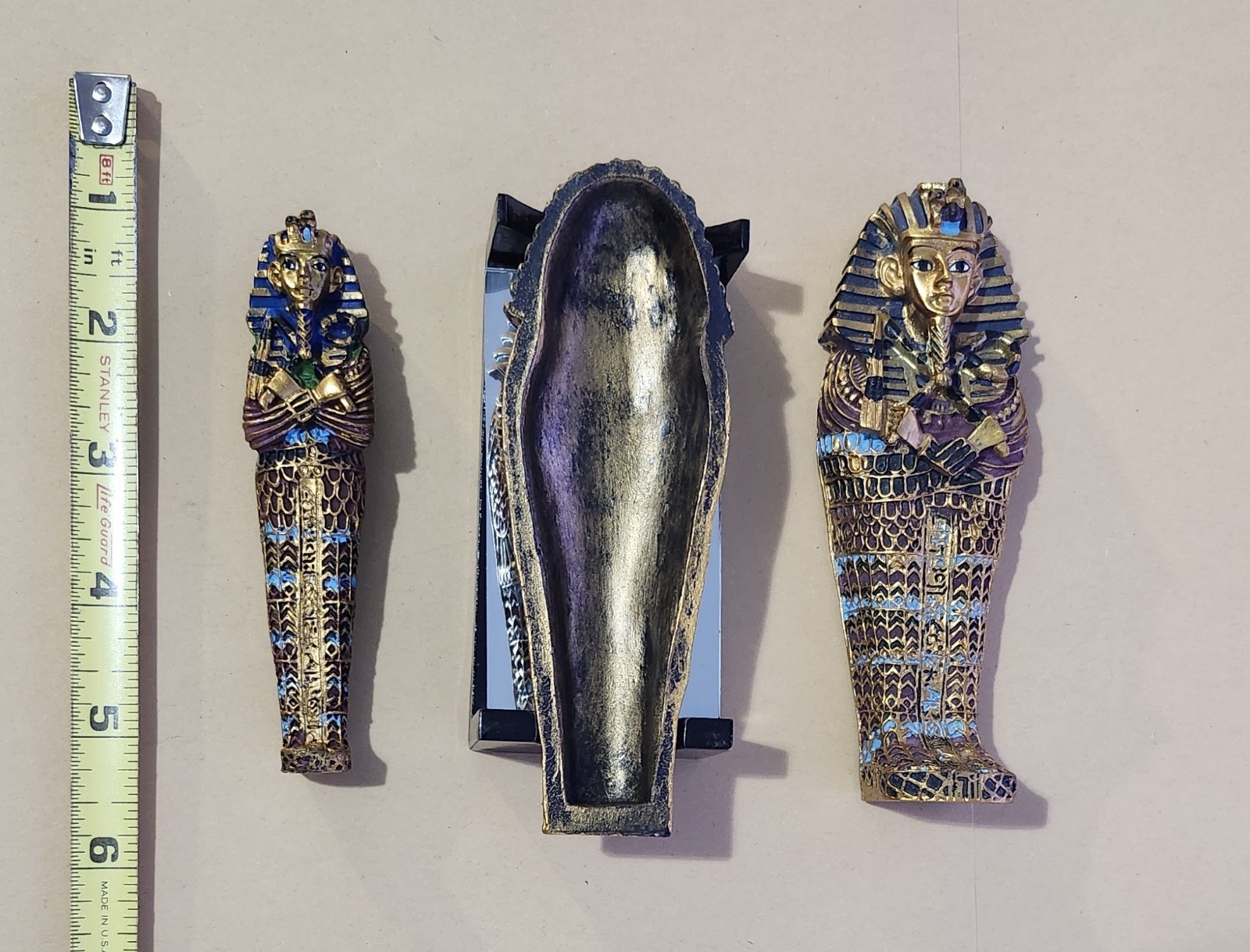 King Tut Sarcophagus & Anubis miniatures – from Cairo, Egypt
