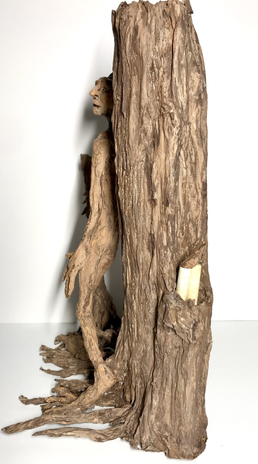 OOAK 12″ Fantasy Forest Tree Being Creature Home Accent Shelf Display