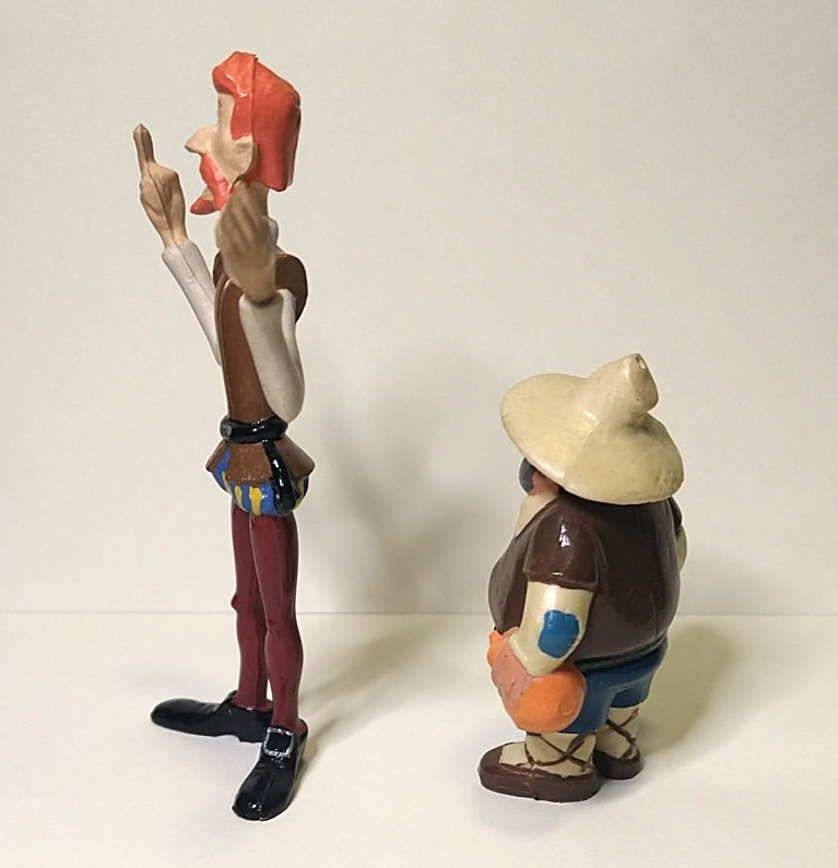 Don Quixote Sancho Panza PVC Figurines 1979 Eura Spain