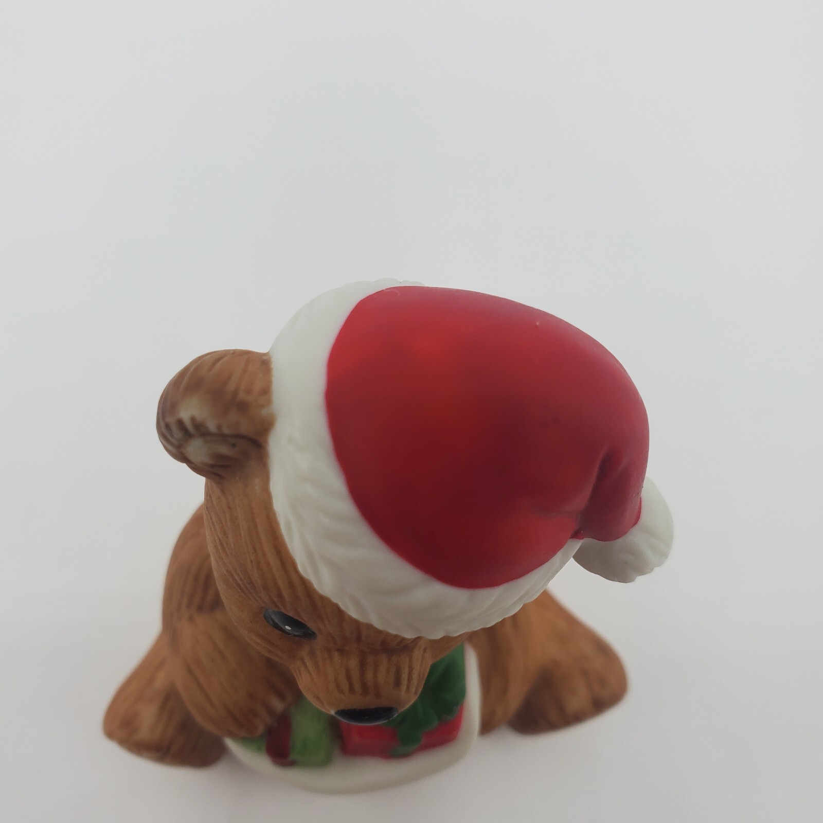 Homco Teddy Bear of the Month DECEMBER 1413 Miniature Figurine Christmas Santa