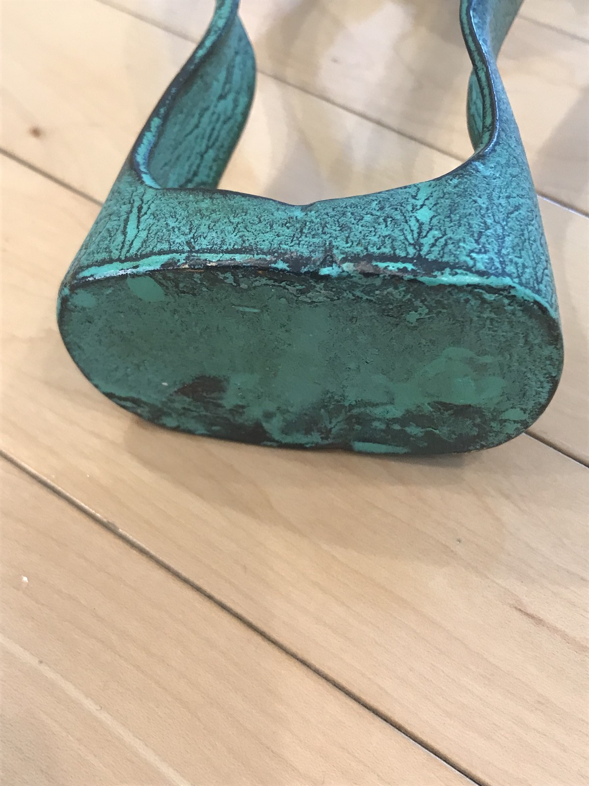 Abstract Embrace Couple Sculpture – 10 Inch Tall Metal Art