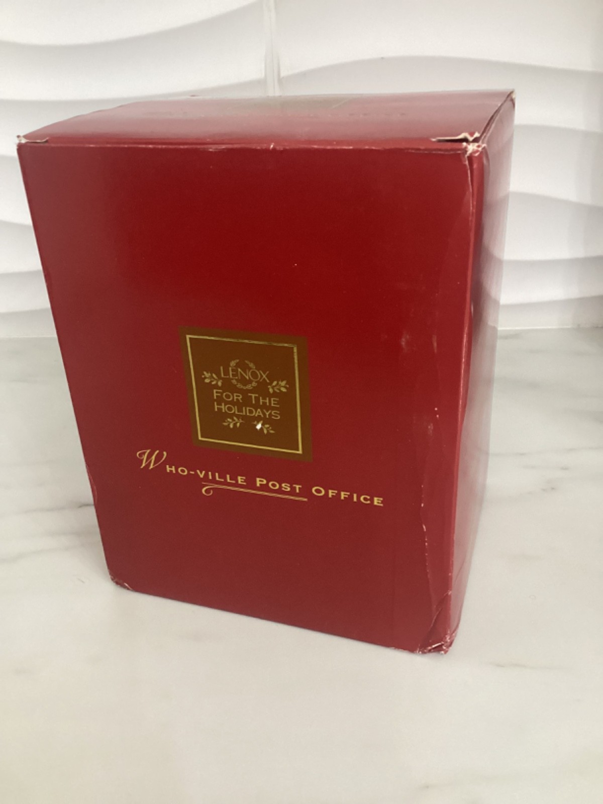 Lenox Grinch Who-Ville Post Office Figurine 2006 Christmas Light Up W Box