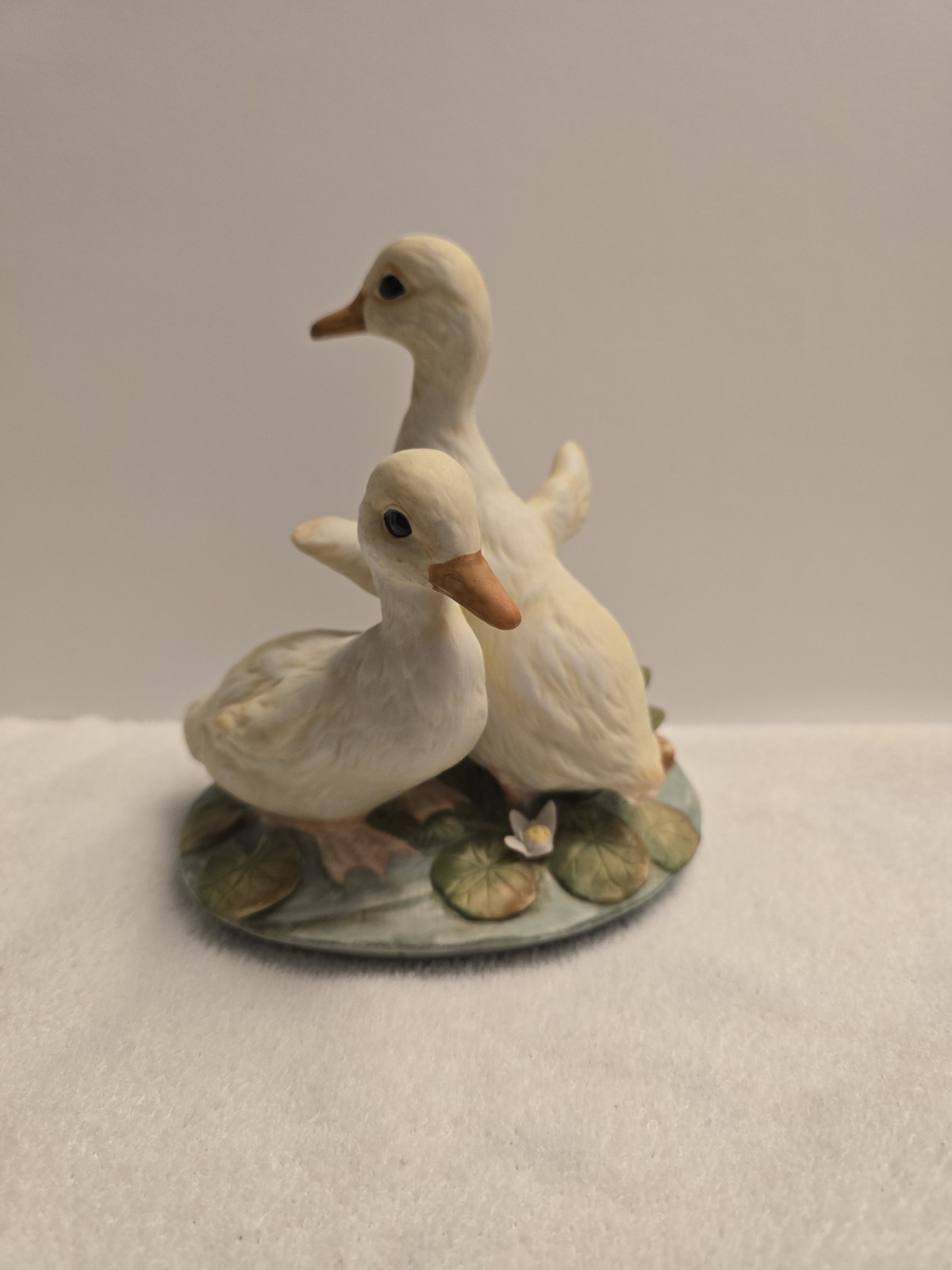 Vintage Baby Ducks Masterpiece Porcelain Figurine 1982 Homco Home Interiors