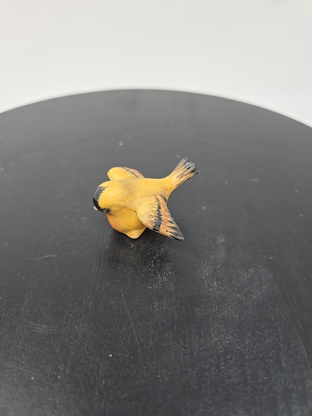 Miniature Vintage Porcelain Golden Finch