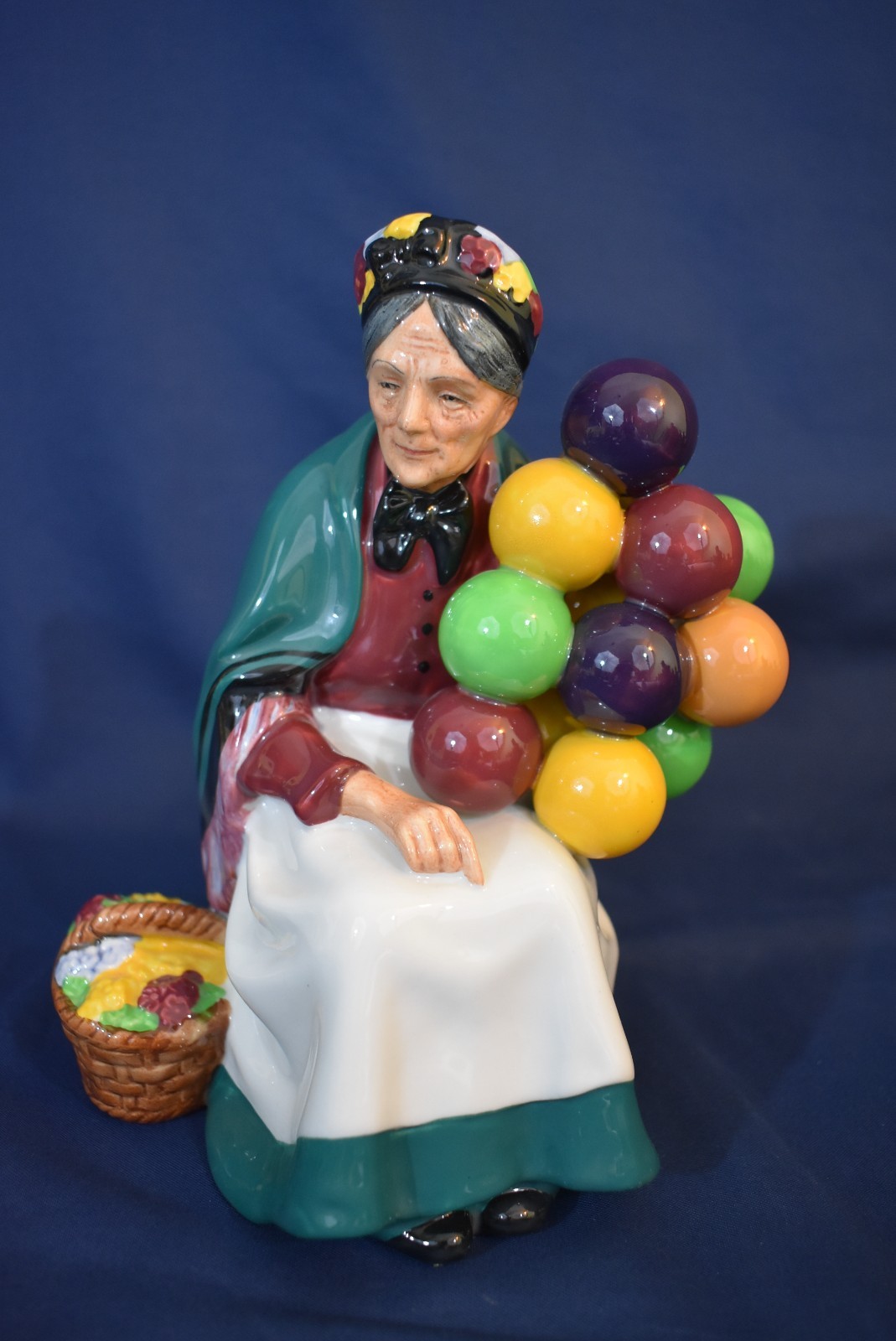 Royal Doulton The Old Balloon Seller & Balloon Man Pair HN1315 HN1954 Figurines