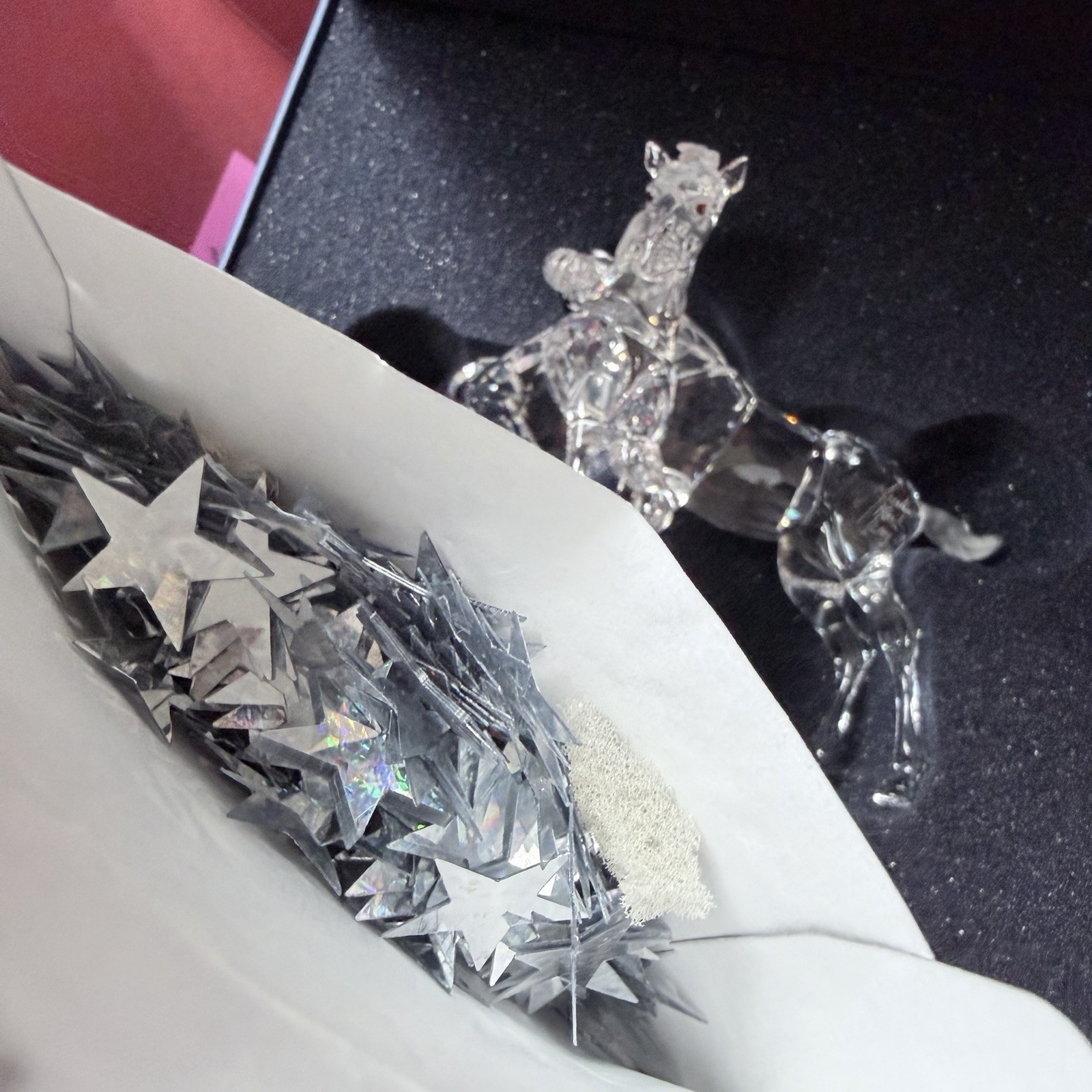 Swarovski Crystal Foals Figurine #627637 Original Box / COA Mint In Box