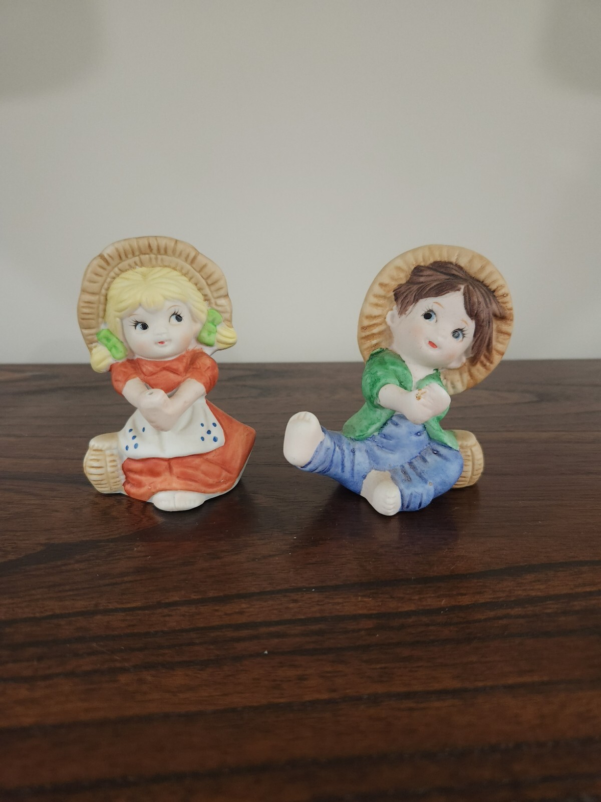 Homco Country Fishing Boy And Girl – Missing Fishing Poles