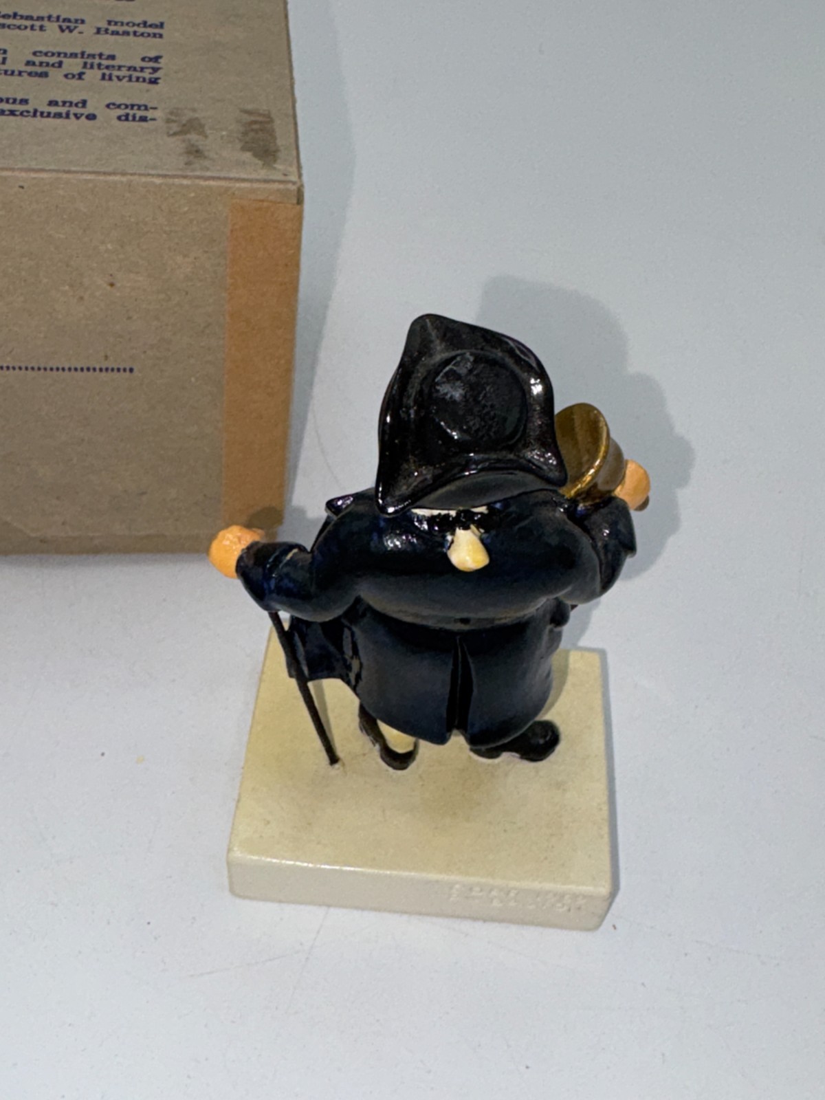 Sebastian Miniatures Colonial Bell Ringer Figurine 6207 w Box Vintage