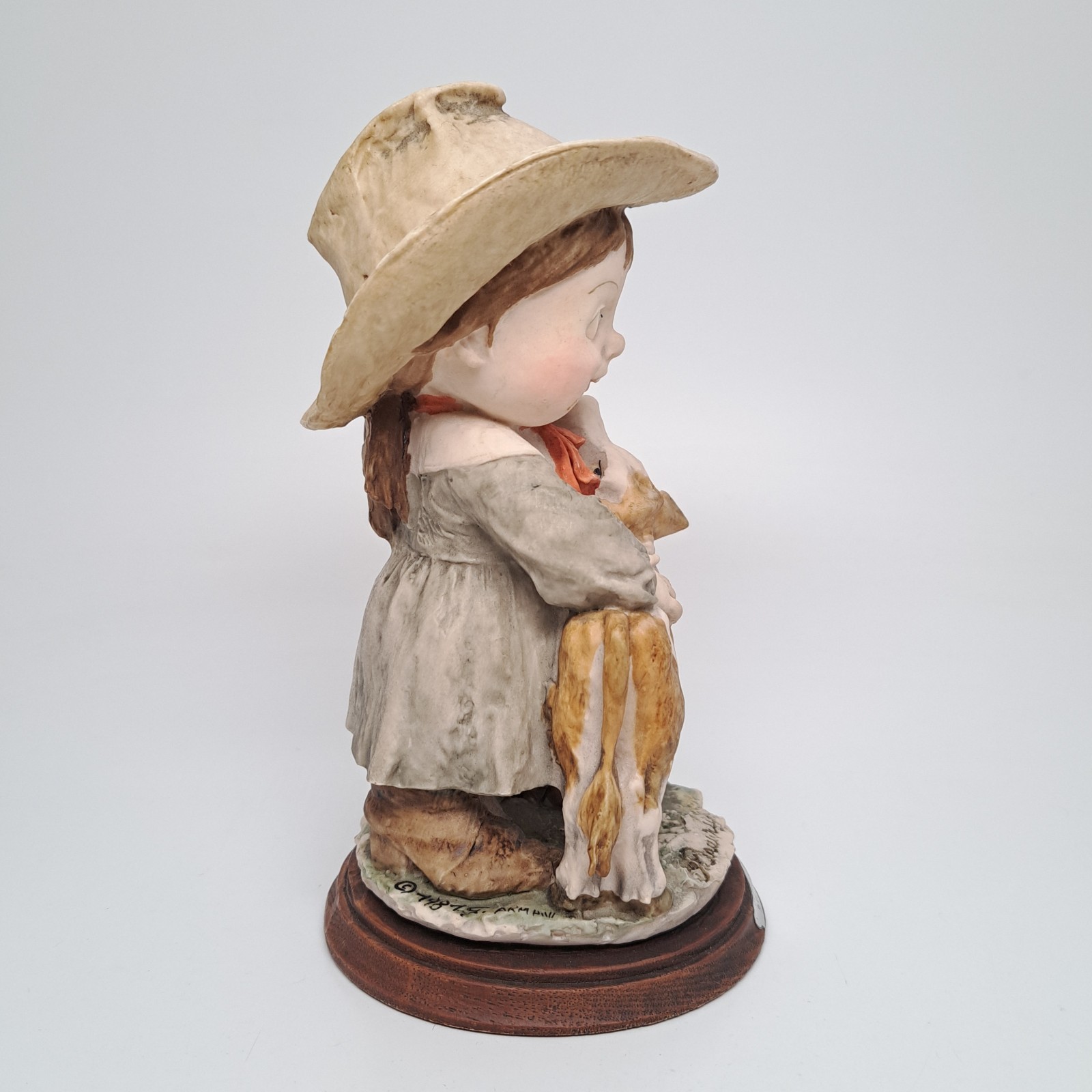Giuseppe Armani Capodimonte Gulliver’s World Cowgirl With Calf Figurine Italy