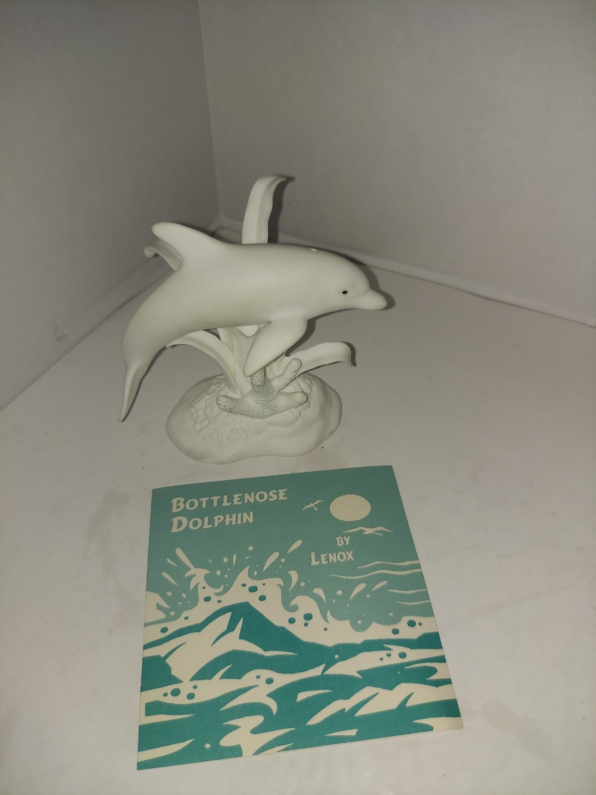 Lenox Bottlenose Dolphin Sea Life Sculpture Figurine. 1993 NIB