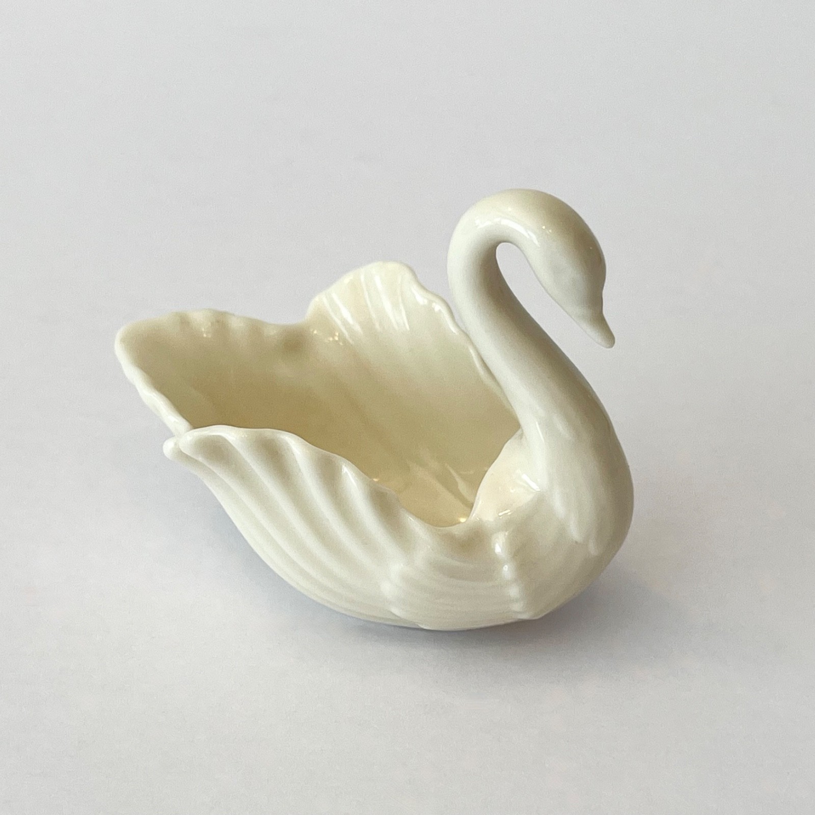 VTG Lenox Swan Wedding Ring Holder Dish “To the Bride” Mini Porcelain -READ DESC
