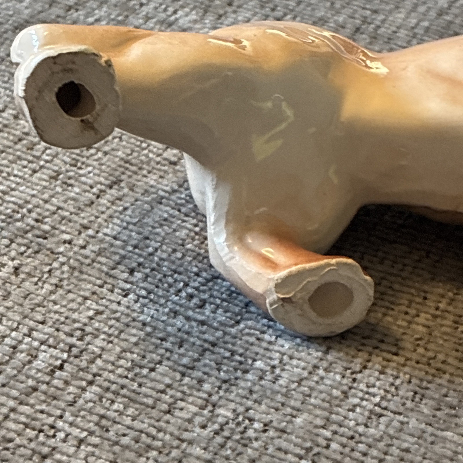 Vintage Ceramic Lusterware Lion Handcrafted In Brazil