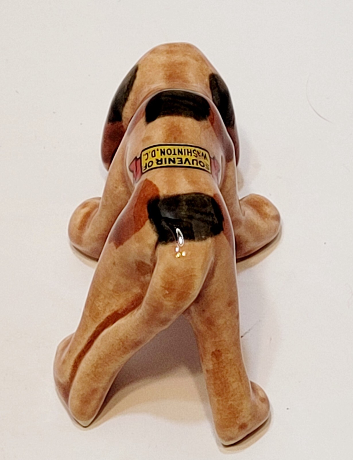 Vintage Grindley Pottery Ohio Sniffing Hound Dog Bloodhound 2″ Tall Figurine