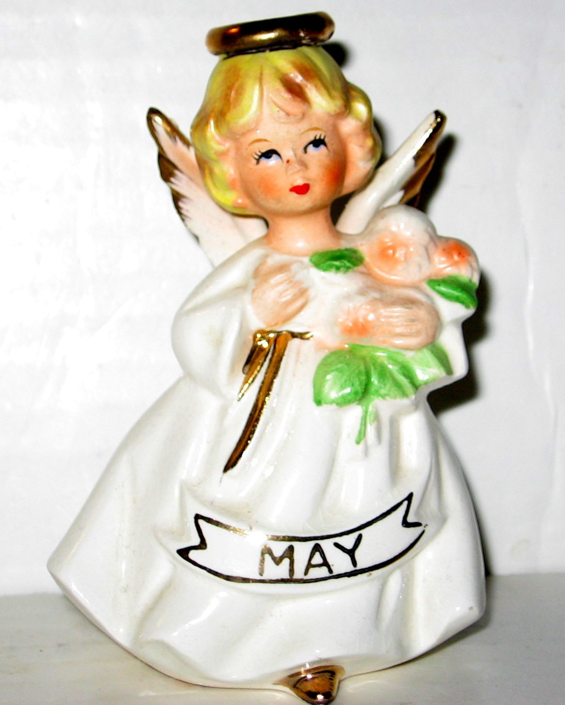 Vintage May Angel of the Month Birthday Figurine
