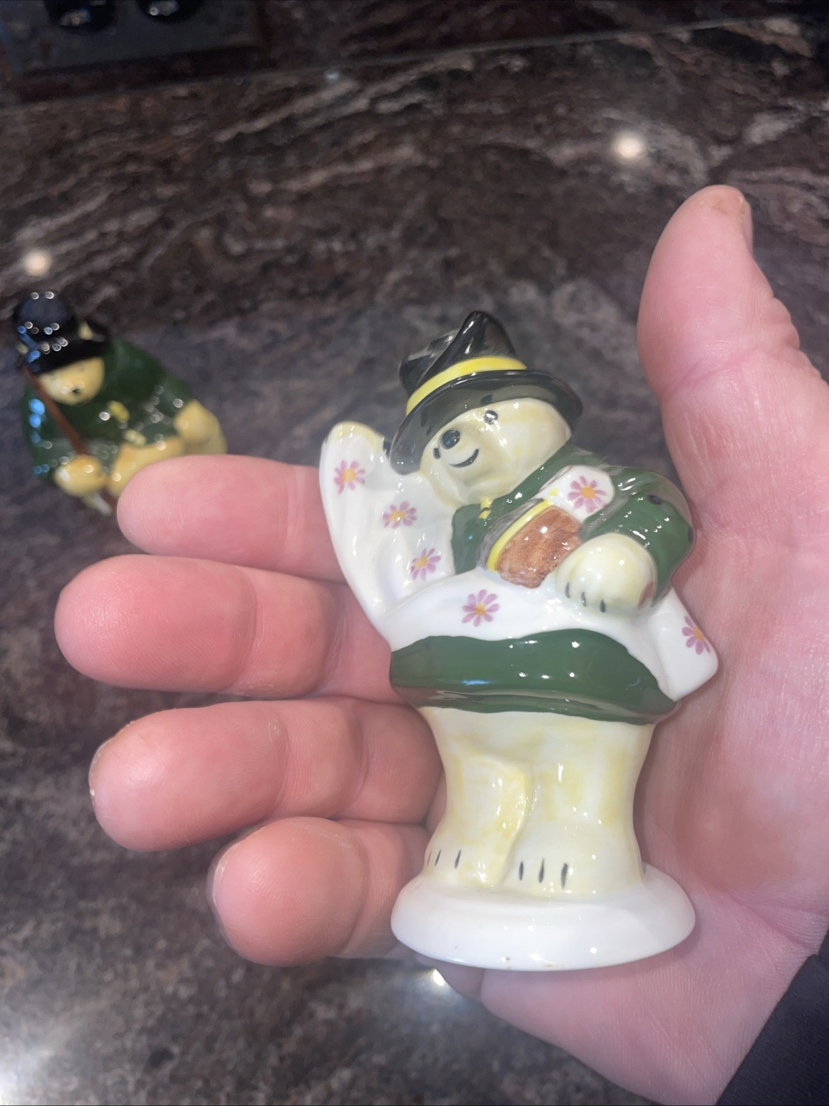 Lot Of 2 Vintage Collectable 1976 Coalport Bone China Paddington Bear Figurines