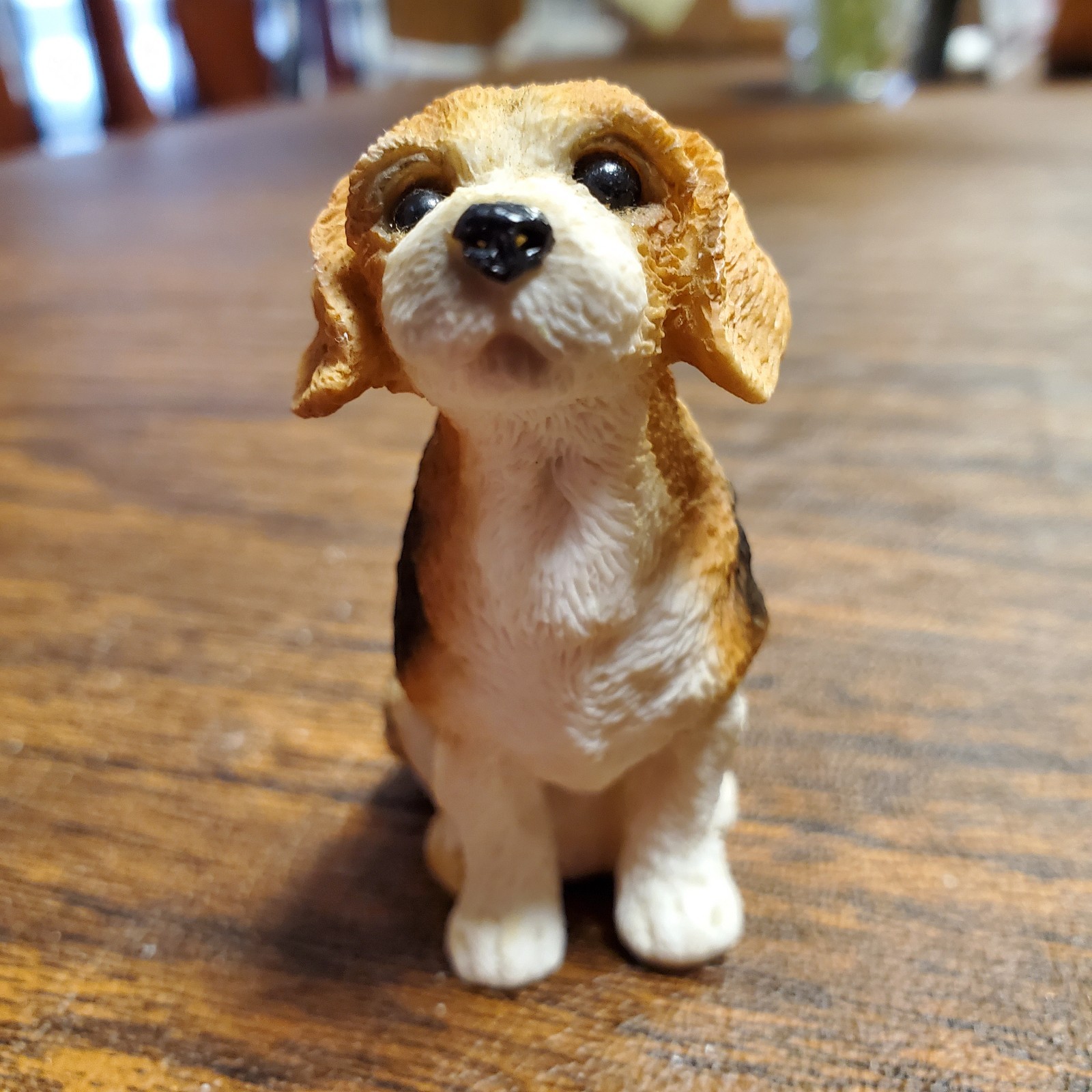 Vintage 1990s 3.75” Realistic Beagle Puppy Dog Figurine Cute Animal Companion