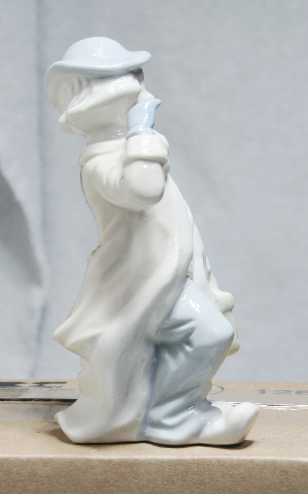 Vintage Porcelain Clown Figurine Gay Happy J Vazquez Imports Fine China Satchel