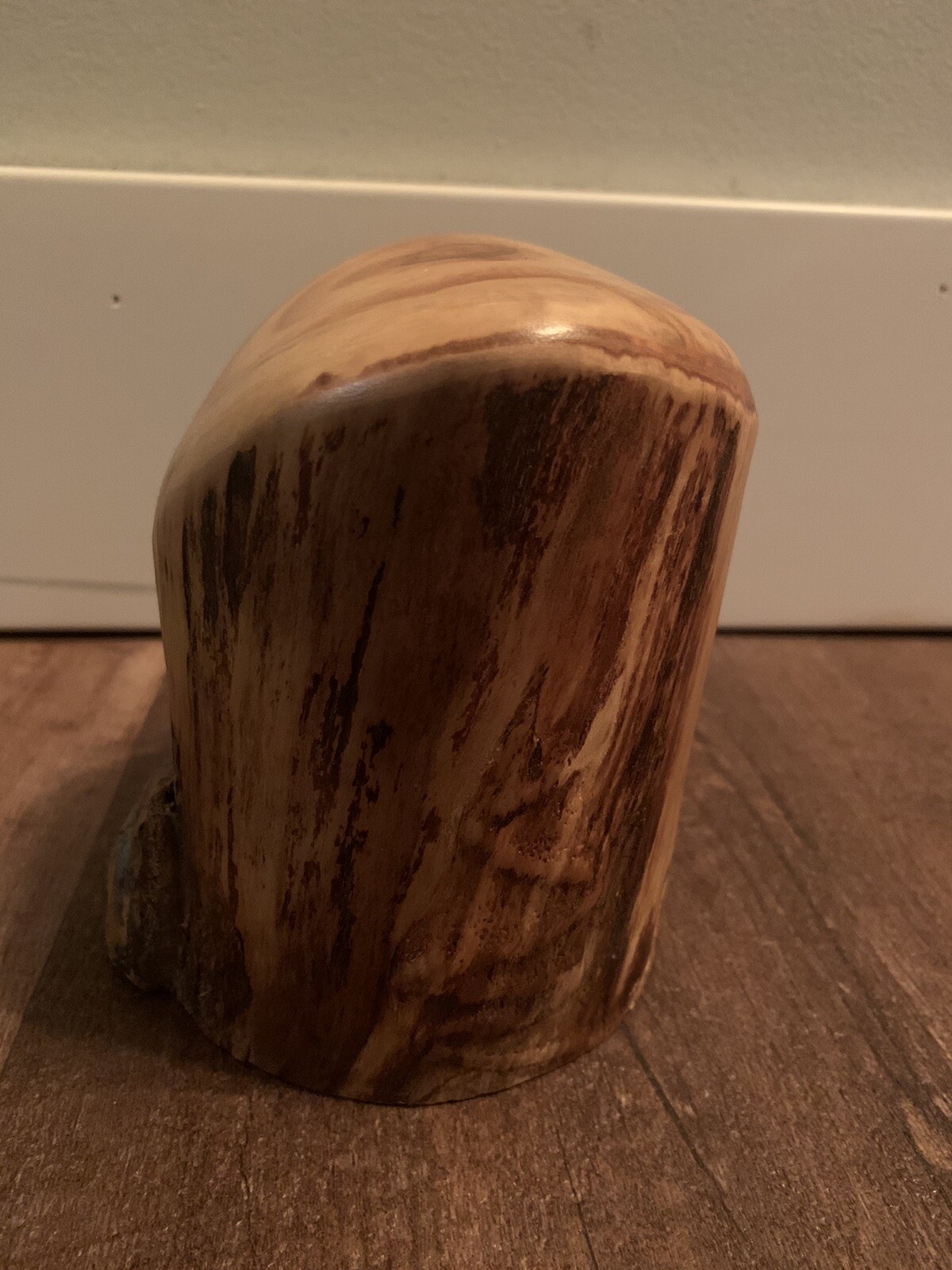 Strange, Unique Carved Wood Tchotchke With Two Small Functional Drawers