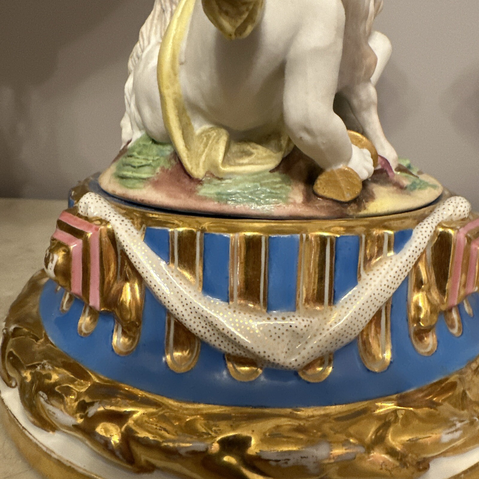 Cherub Porcelain Compotes , 19TH Century -Antique Compotes