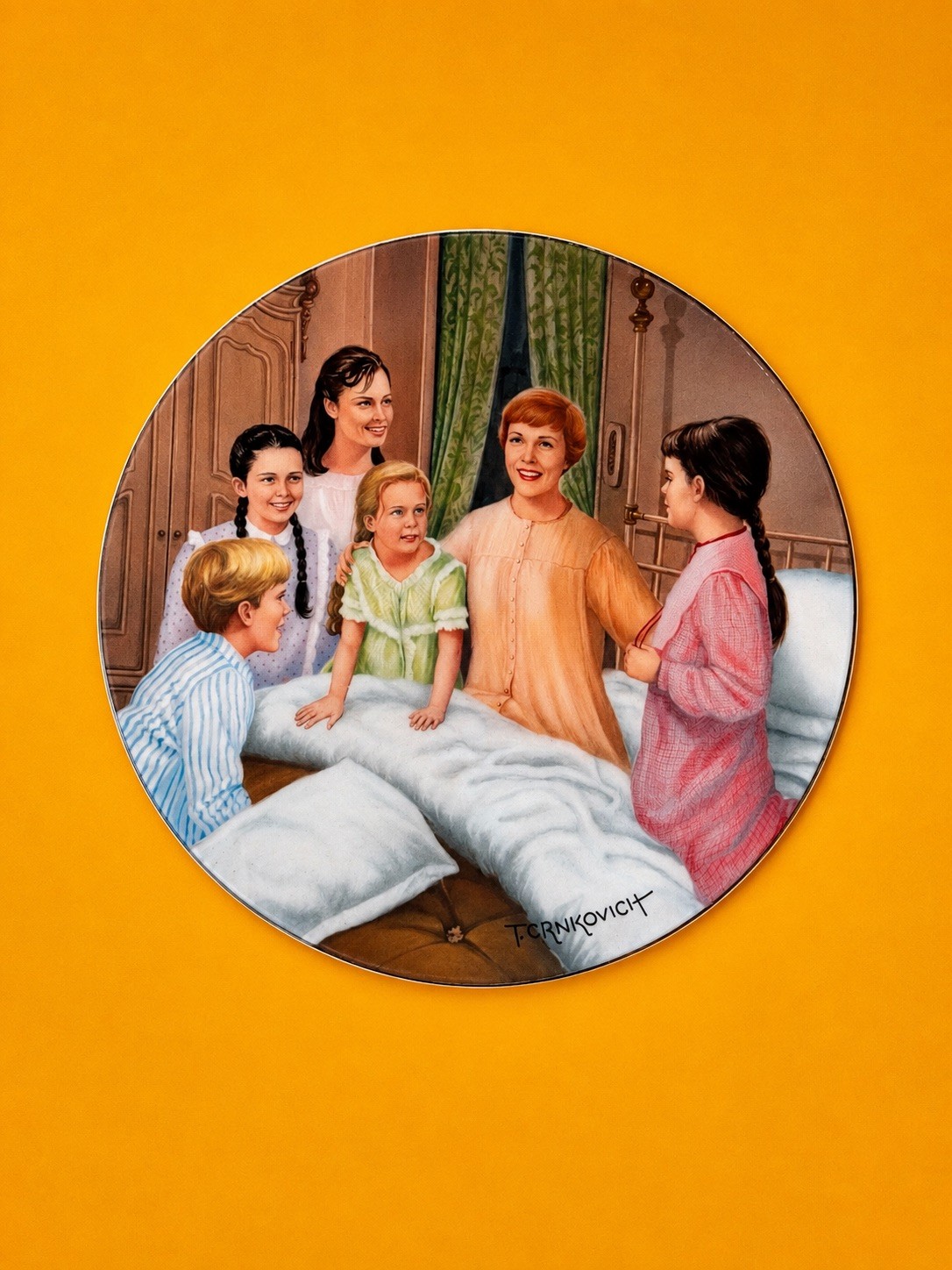 Sound of Music Collector Plate Ternkovich Porcelain Maria Von Trapp Children