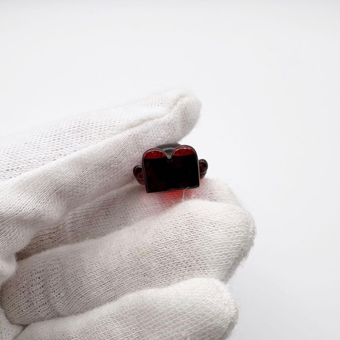 Baccarat x Bearbrick pin brooch red rare very good condition