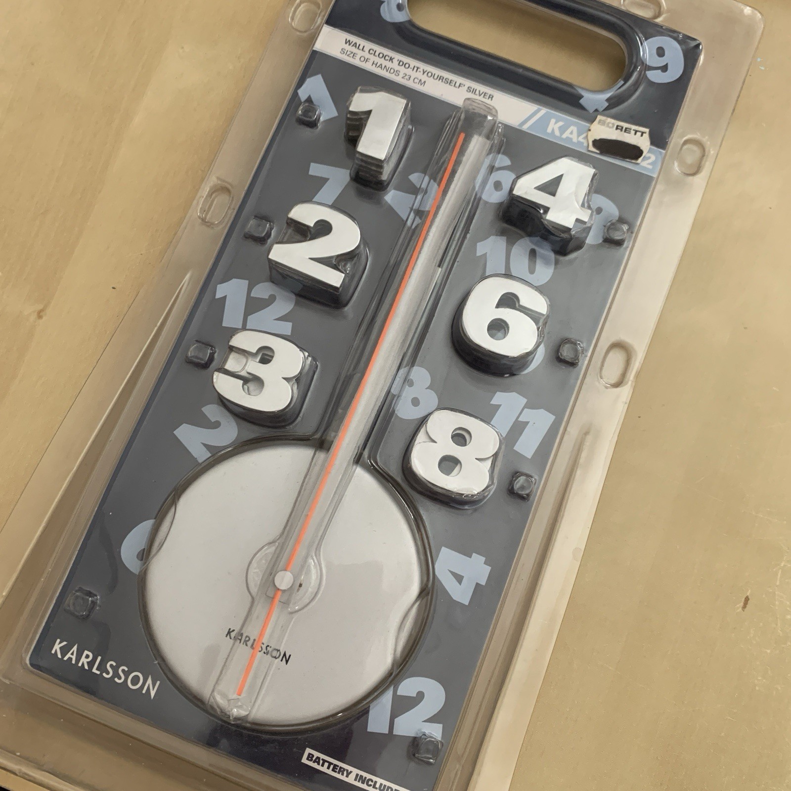 DIY Design Your Own Time Wall Clock Creative Novelty Great Fun Gift! NOS Funky