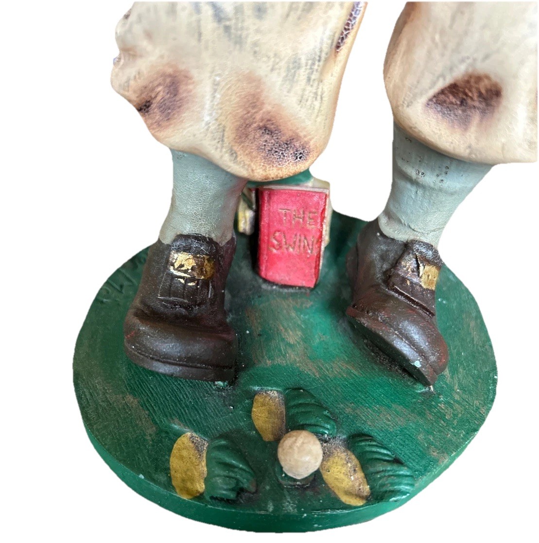 Allan Agohob Signed Golf Figurine – Hand Painted – Made in Philippines 17”
