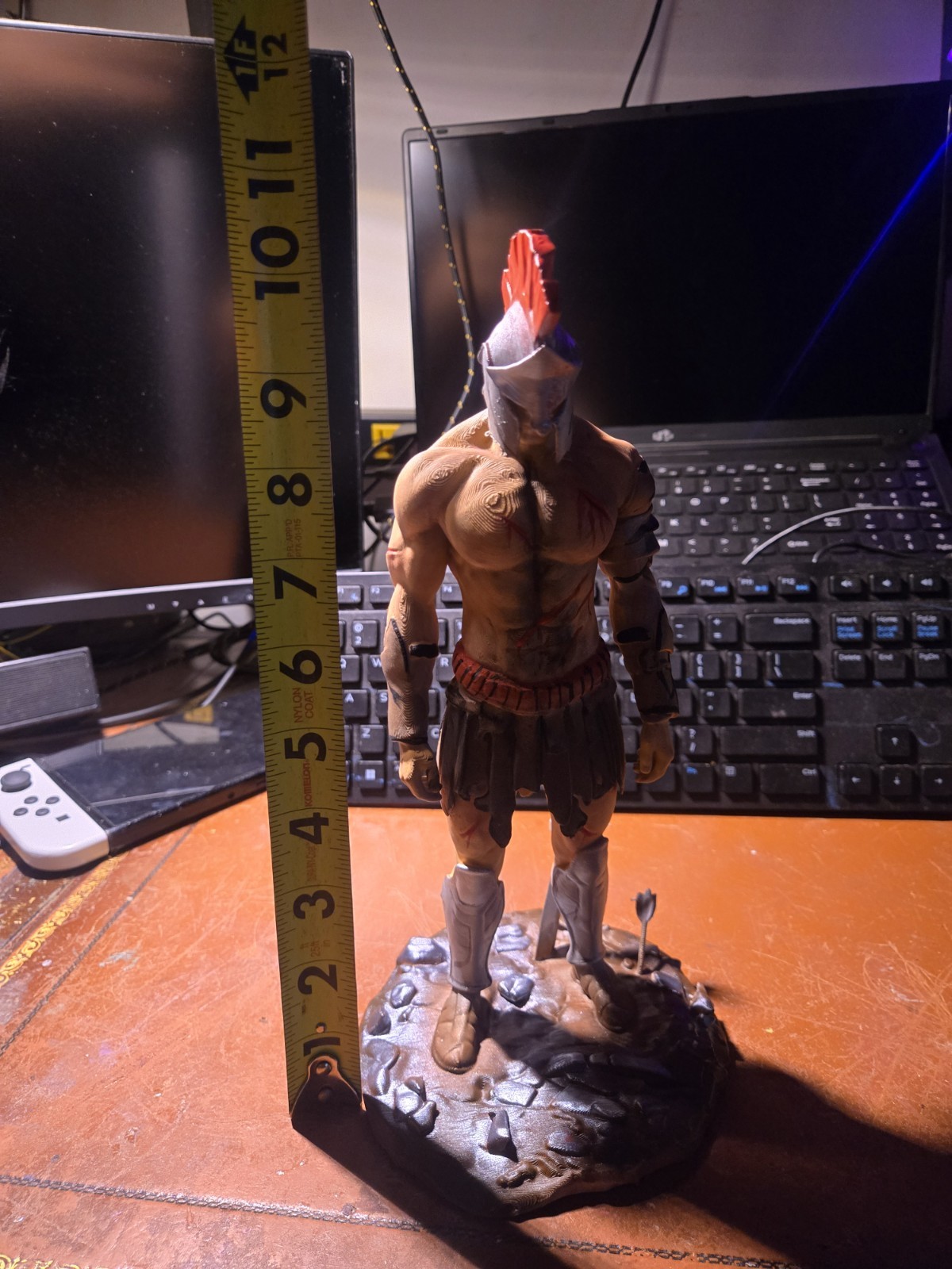 Spartan Warrior Statue 11″ Inches Tall Figure Sculpture Office Decore