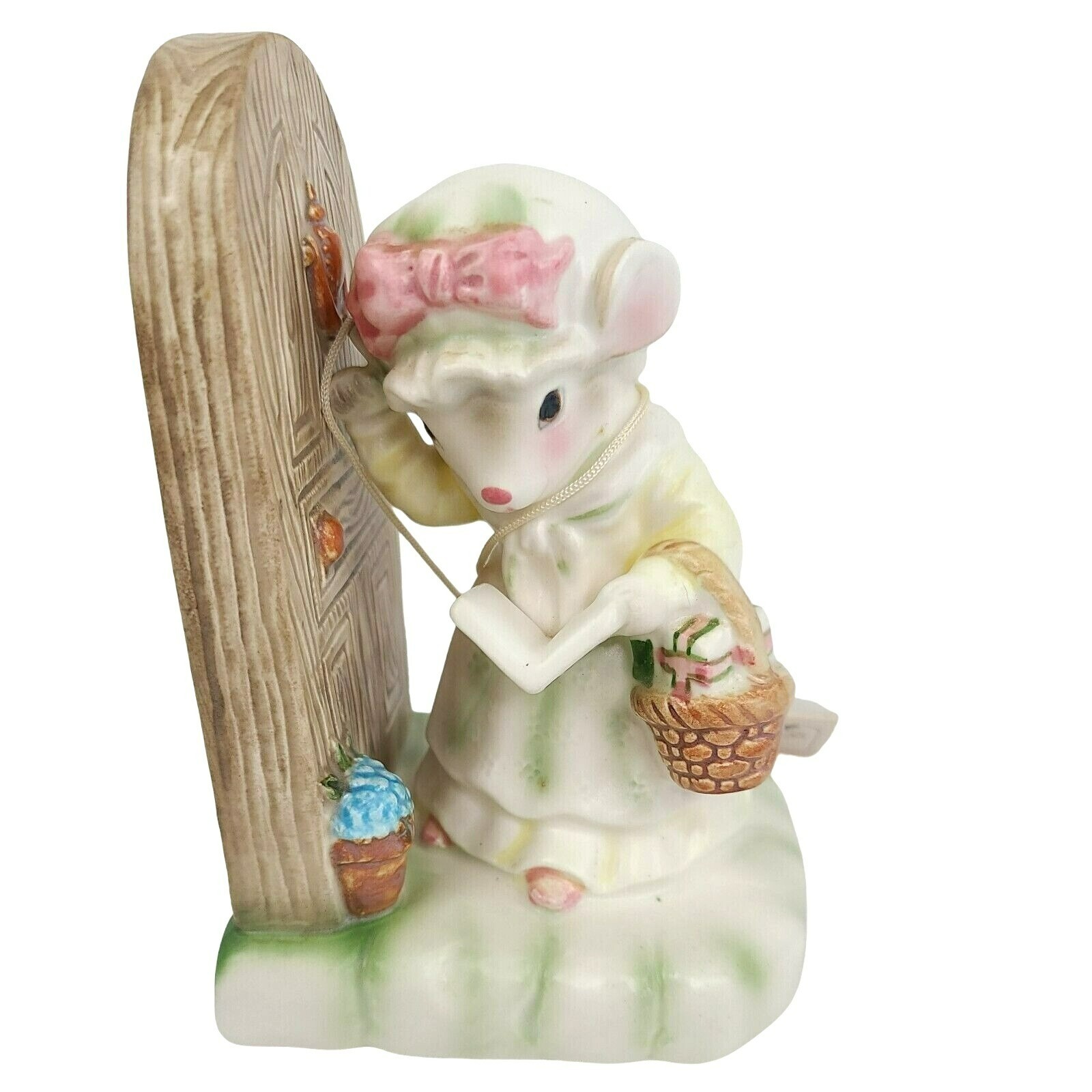 VTG 1980 AVON Precious Moments Mouse Figurine MY FIRST CALL Japan