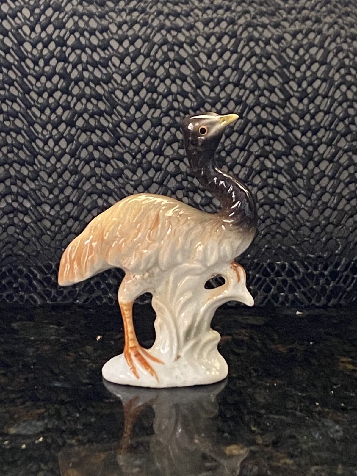 Vintage Porcelain Emu Figurine Australian Animal