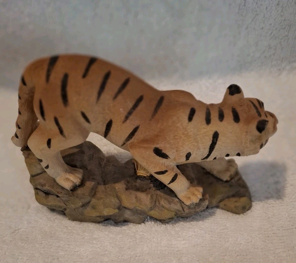 Tiger On Rocks Figurine