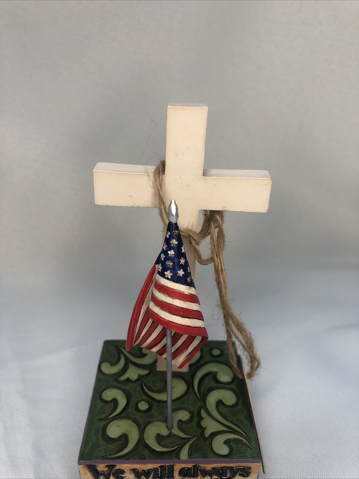Jim Shore Hartwood Creek 2010 “We Will Always Remember” Statue Figurine NO BOX
