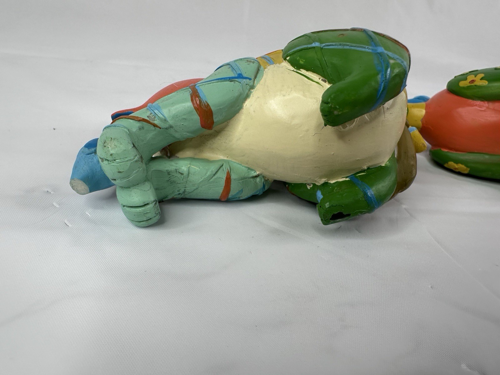 Whimsical Rainbow Primitive Folk Art Cats Figurine Resin Color Block