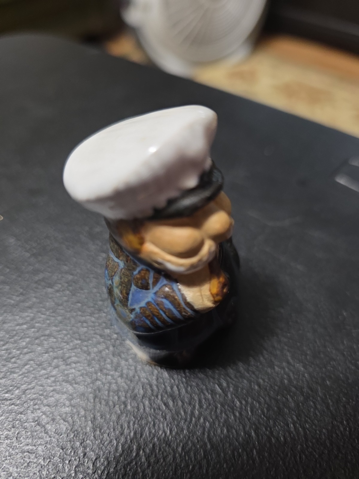 Vintage 1960 Ceramic OLD SALT Sea Captain Figurine With Pipe Europe