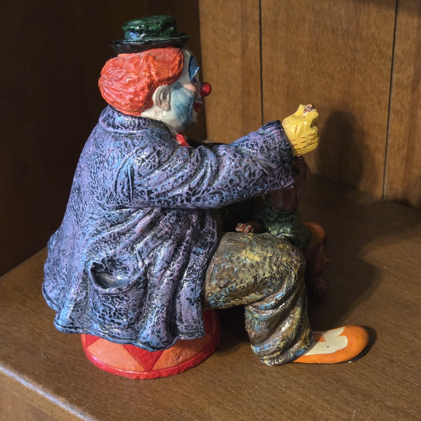 Executive Designs Resign Clown With Dog 8inch Figurine