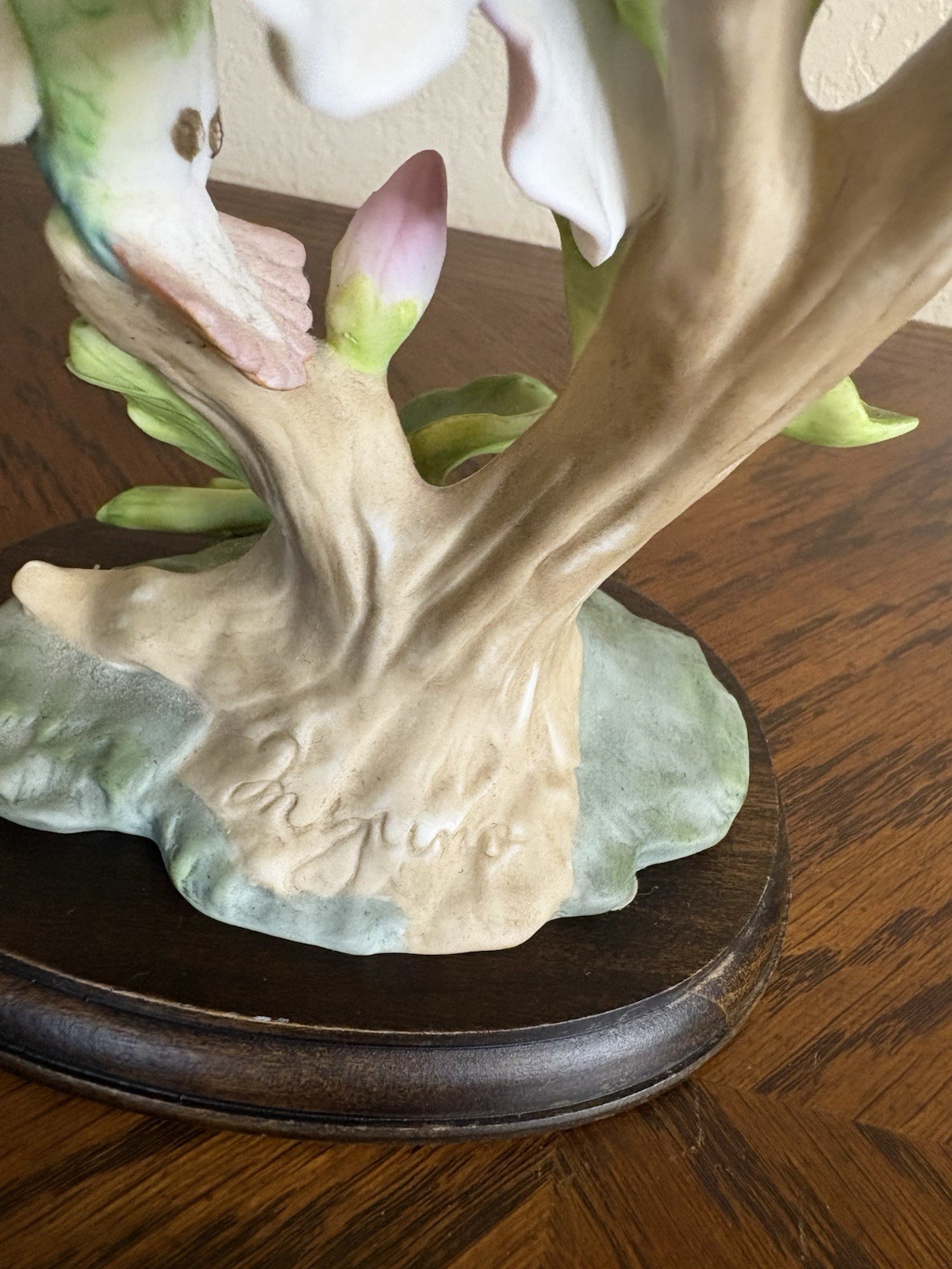 Homco Masterpiece Porcelain Hummingbird Figurine “Glory of Nature” 1991 Signed