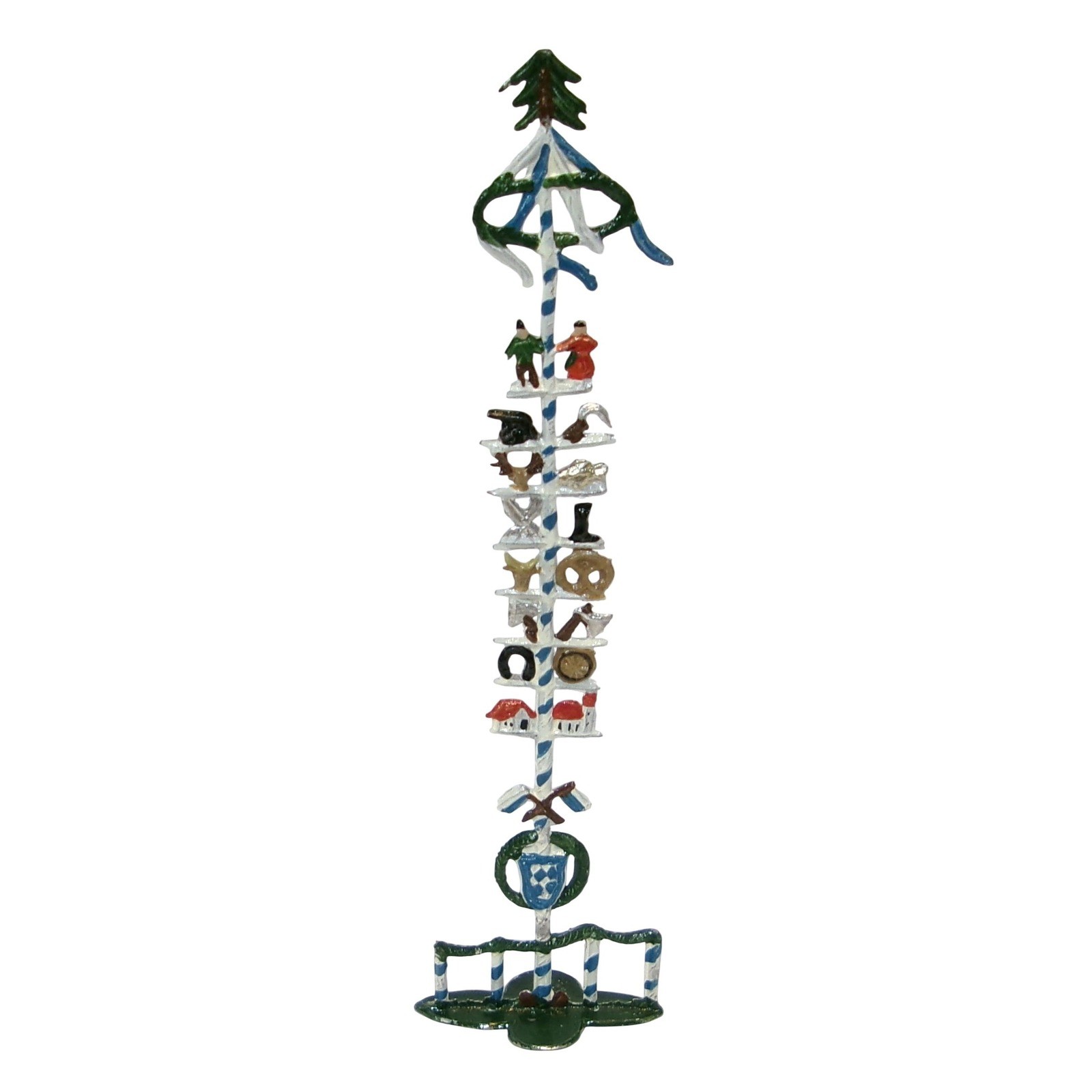 Wilhelm Schweizer 5″ Mini Pewter German Maypole Bavarian Folk Art