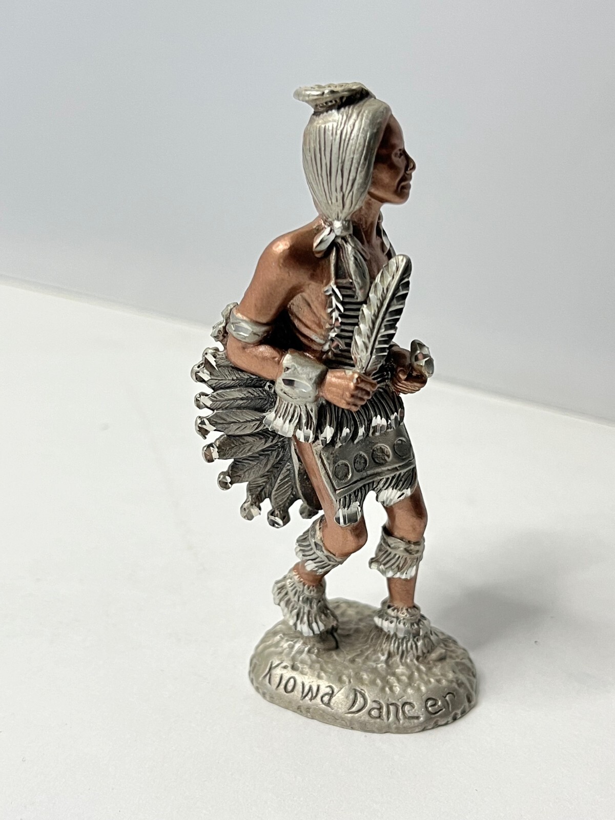 Kiowa Dancer 1990 Masterworks Fine Pewter Figurine 3 3/4 Inches Tall