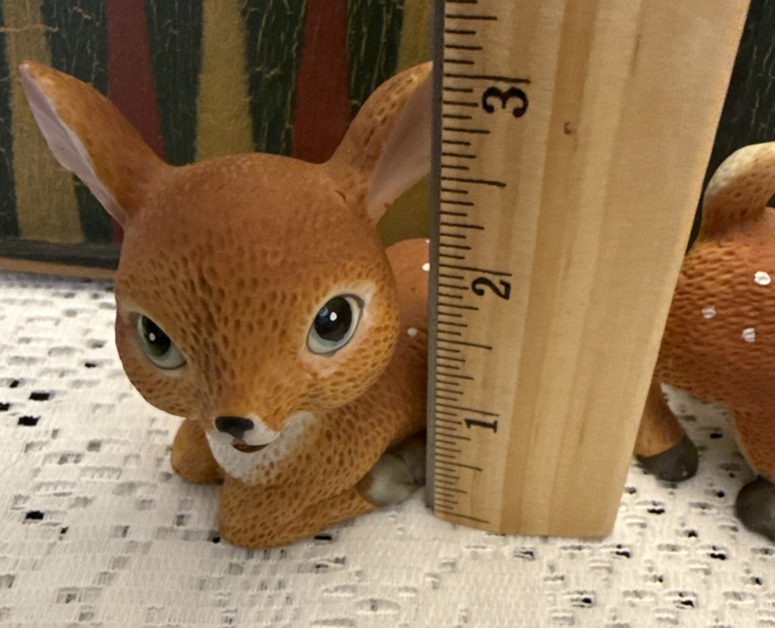 Vintage HOMCO Baby Deer 1473 Fawns Ceramic Figurines Set Of 2