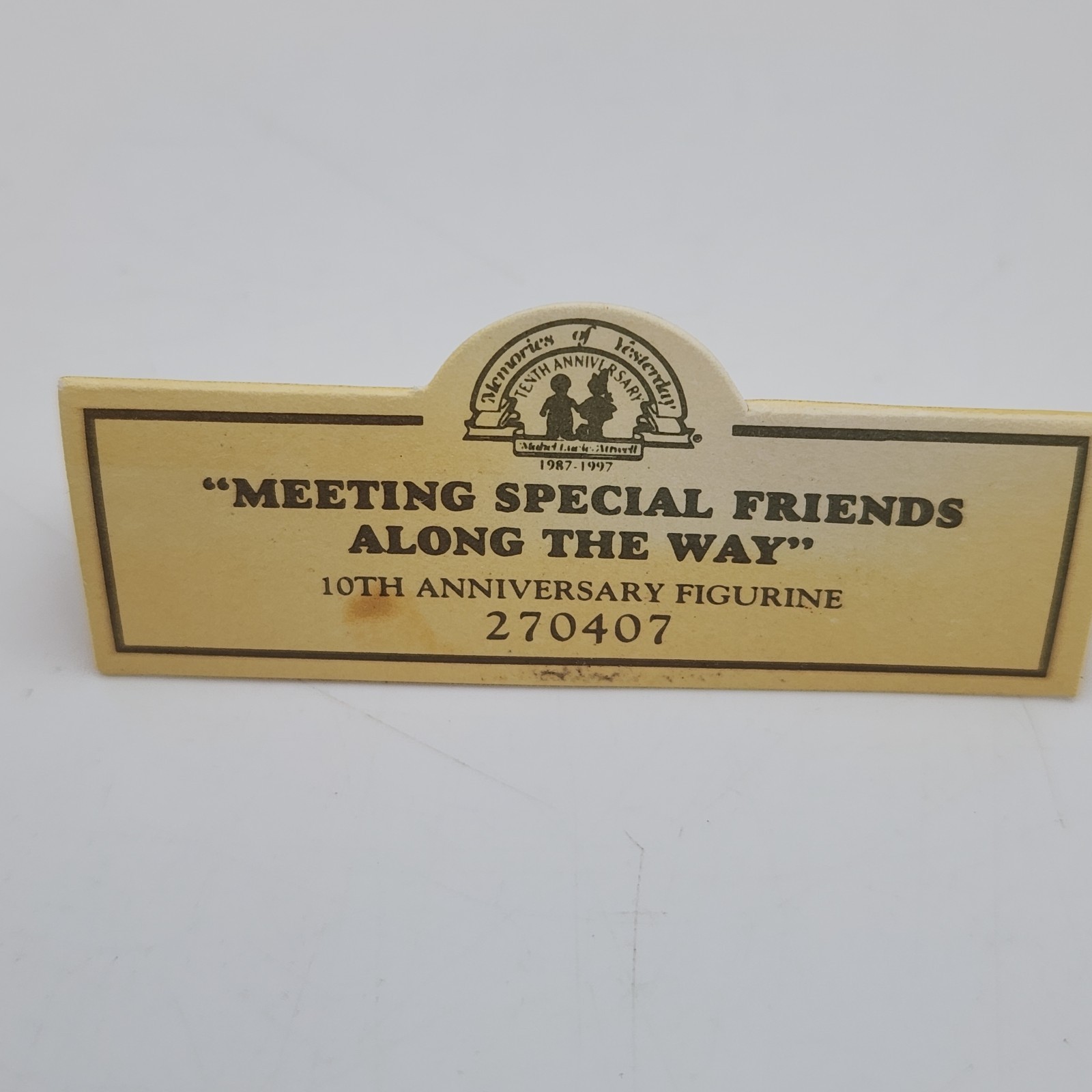 Memories Of Yesterday 10th Anniversary Meeting Special Friends Figurine (#9)