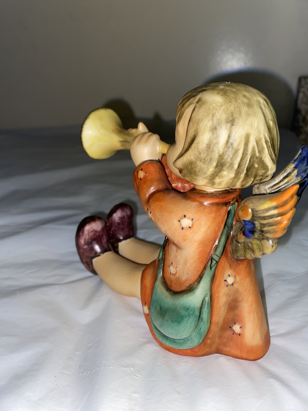 Vintage Goebel Hummel Joyous News #27/ Figurine Trumpet TMK-2 1950 – 1959 4.5″ H
