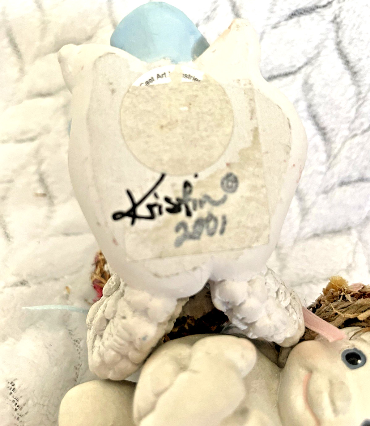 Signed by Artist Kristin Haynes Baby Cherubs Vintage Classic Dreasicles Set of 2