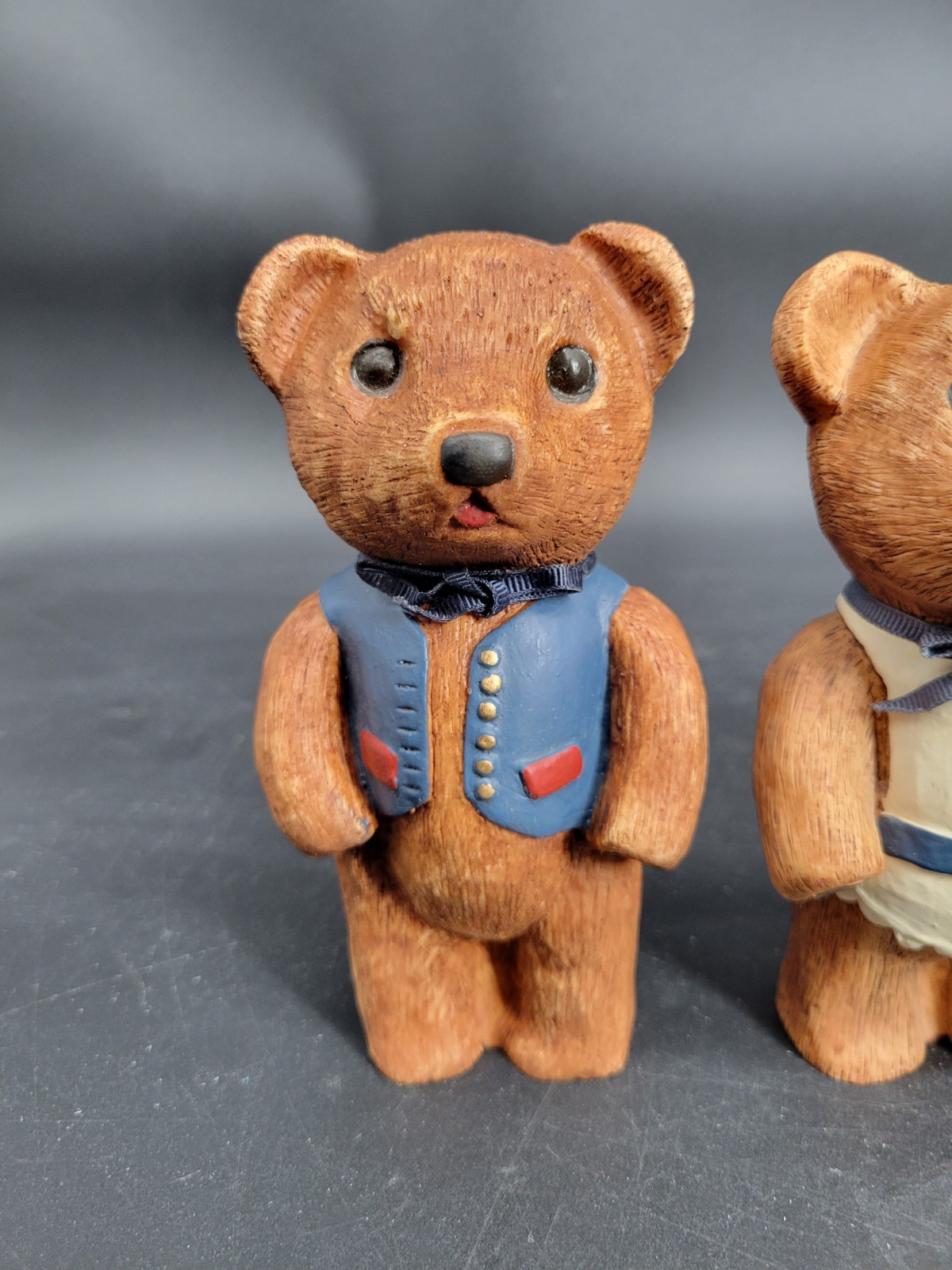 Vintage 1987 Great American Taylor Bear & Folk Art Bear Family Artist Signed