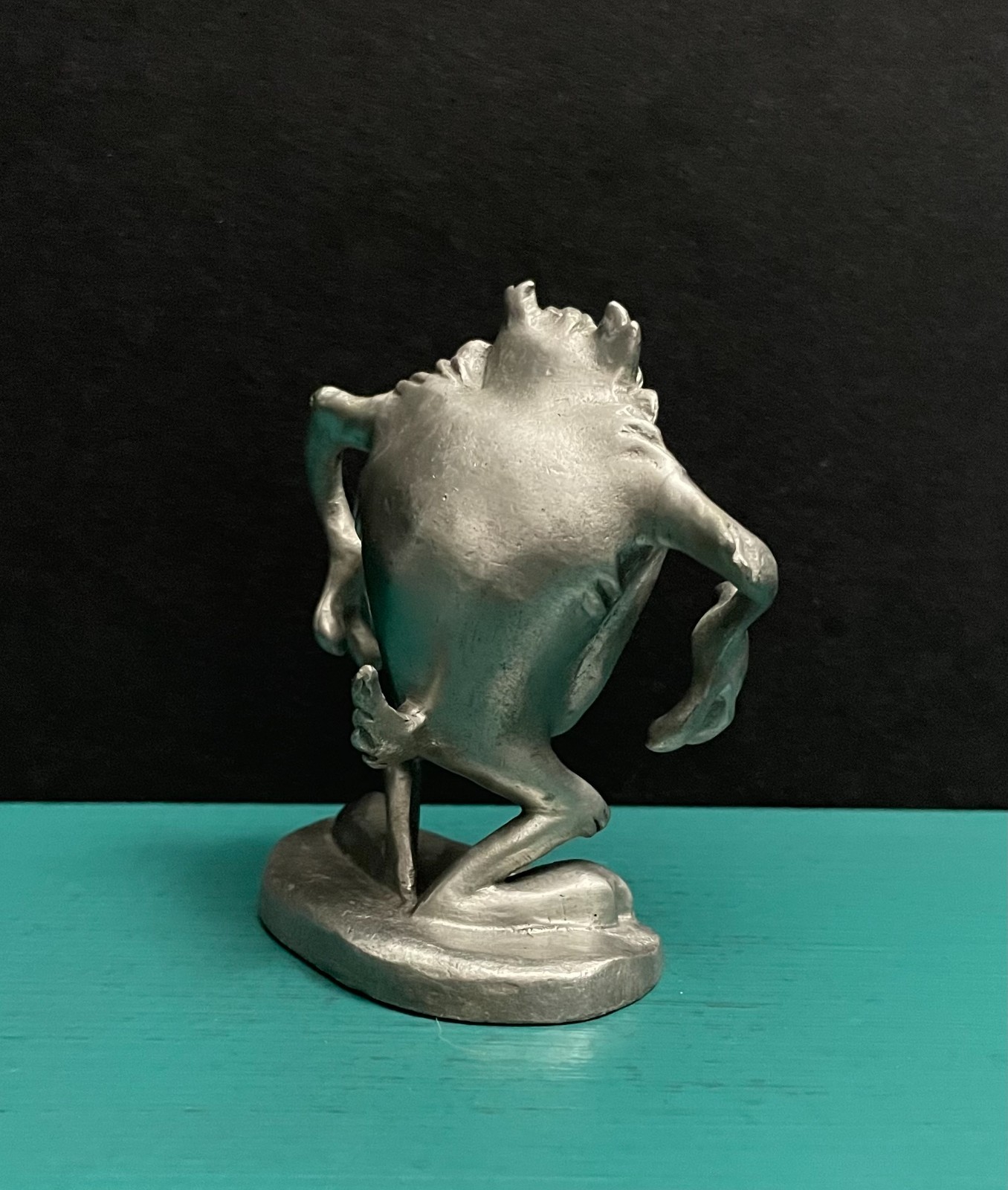 Warner Bros Pewter Taz Tasmanian Devil Growl Looney Tunes Cartoon Art Figurine