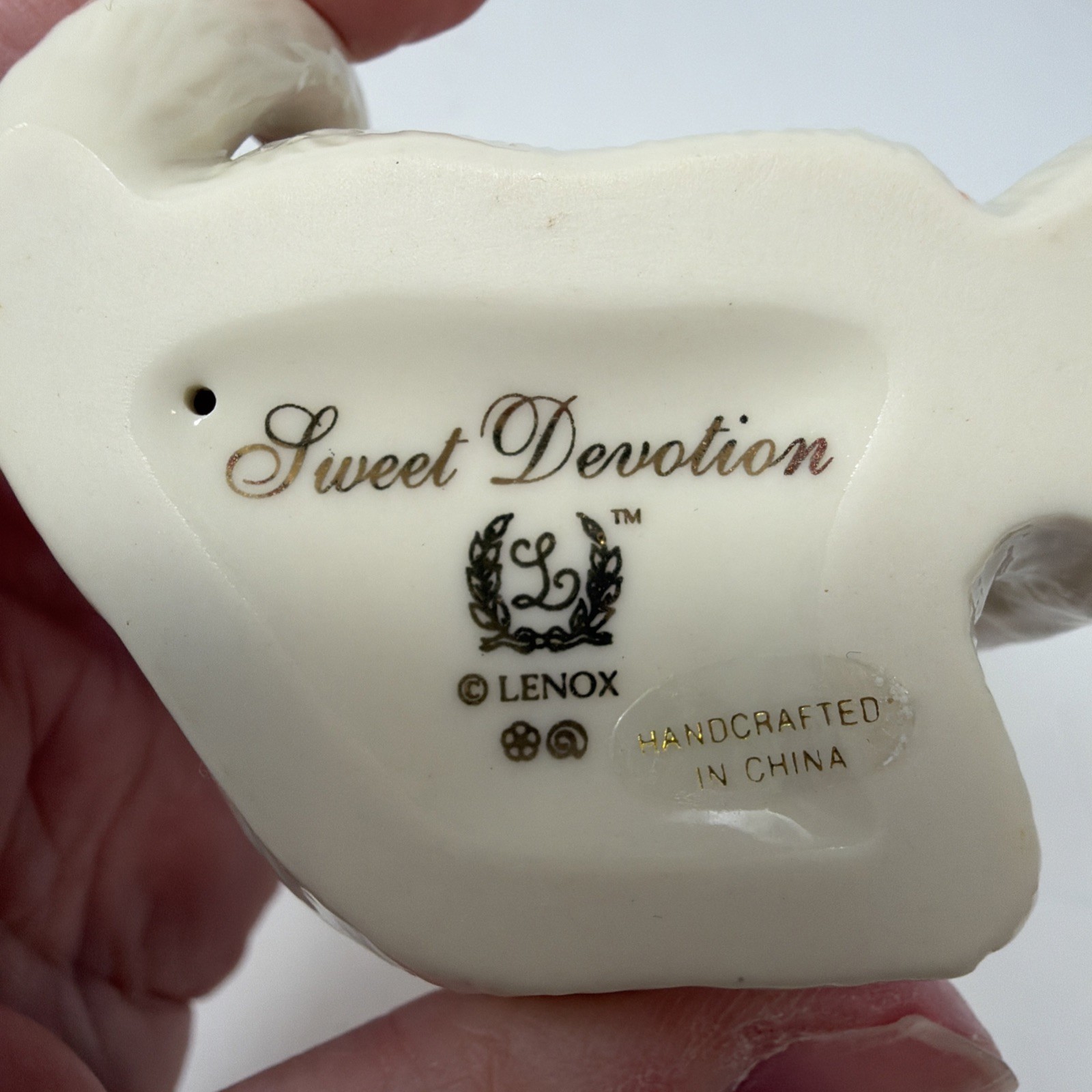 2 Lenox Sweet Devotion Cats Swarovski Crystal Collars 24K Gold Accents Handpaint